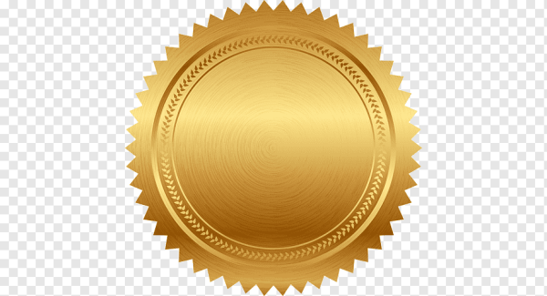 Золотая печать на сертификате