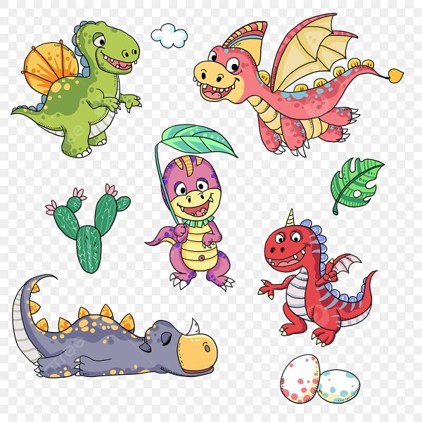 Стикеры рисунки динозавры