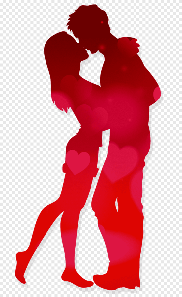 Силуэт влюбленной пары