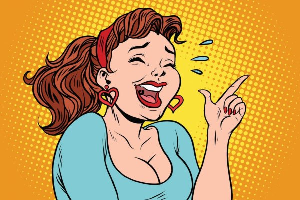 Смех карикатура