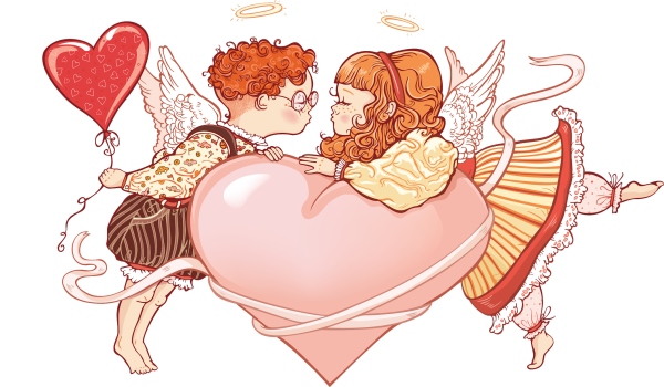 Стикеры с днем Святого Валентина