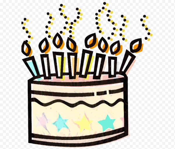 Тортик на др стикер