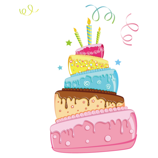 Торт в мультяшном стиле