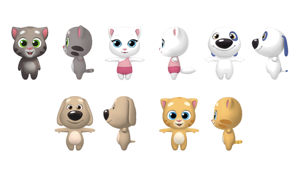 Talking Tom Gold Run персонажи