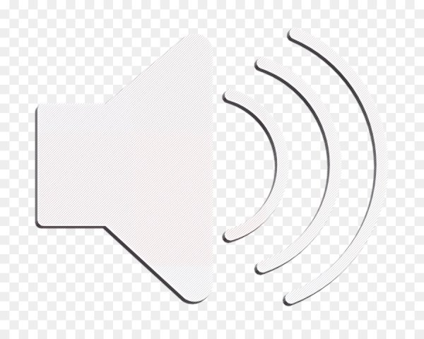 Значок звука белый