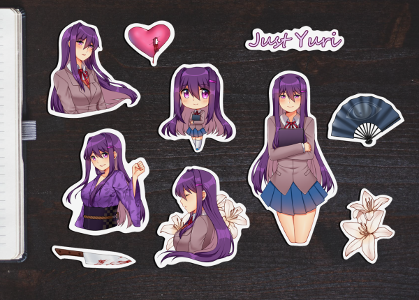 Стикер Юри Doki Doki
