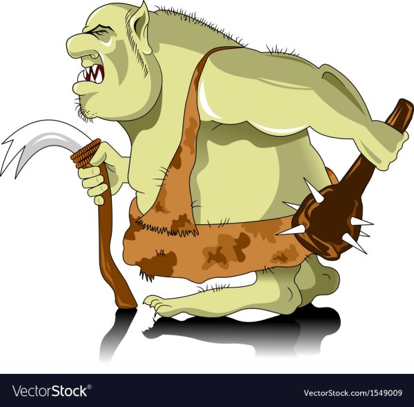 Тролль вид сбоку