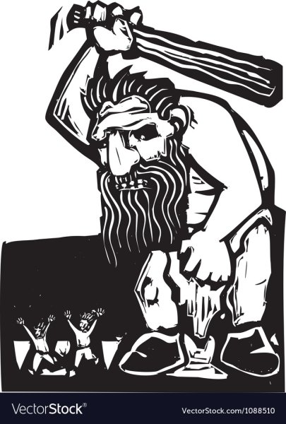 Великаны иллюстрация Векторная