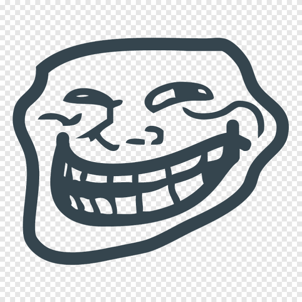 Тролль улыбается