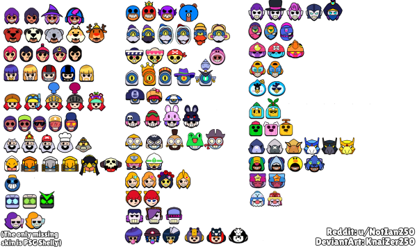 Пины Эдгара из БРАВЛ старса