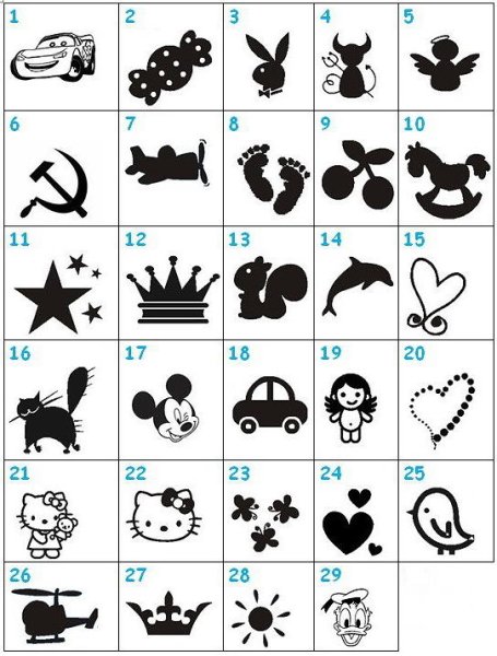 Термотрансферы черно белые