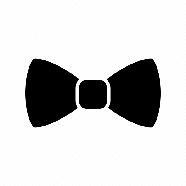 Галстук бабочка силуэт