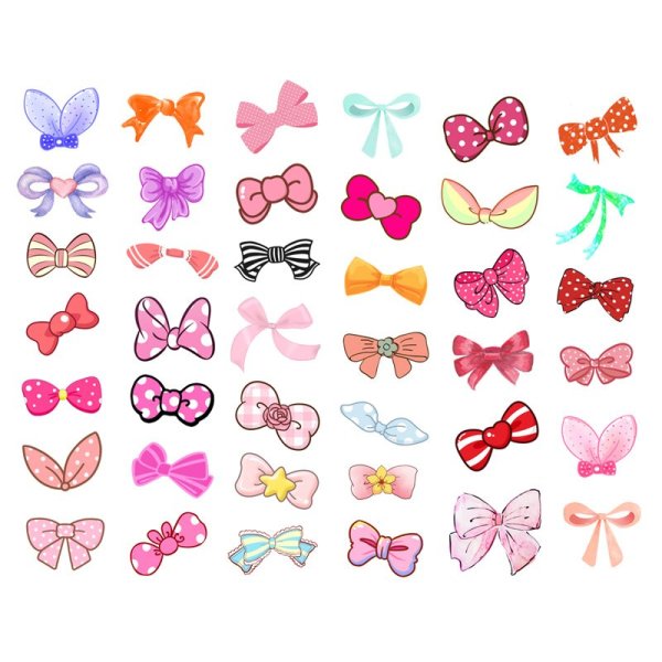 Стикеры наклейки бантиков