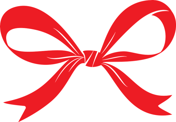 Бантик от подарка вектор