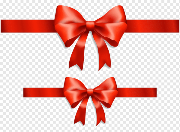 Красная лента с бантом