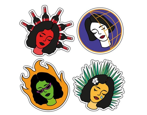 Стикеры Пинтерест инди КИД