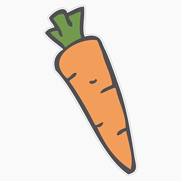 Стикер морковка