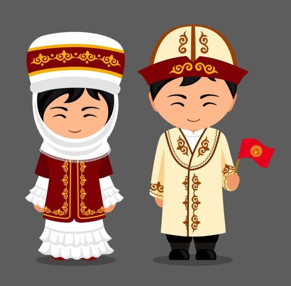 Башкирский орнамент Кускар вектор