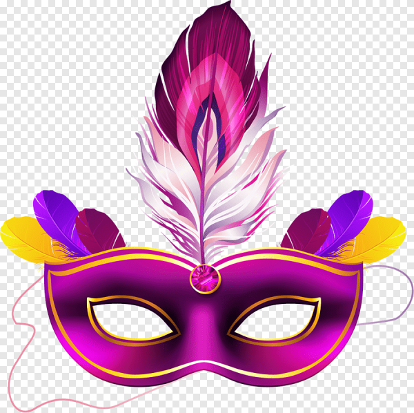 Маски маскарадные цветные