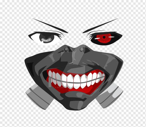 Маска стикер Токийский гуль