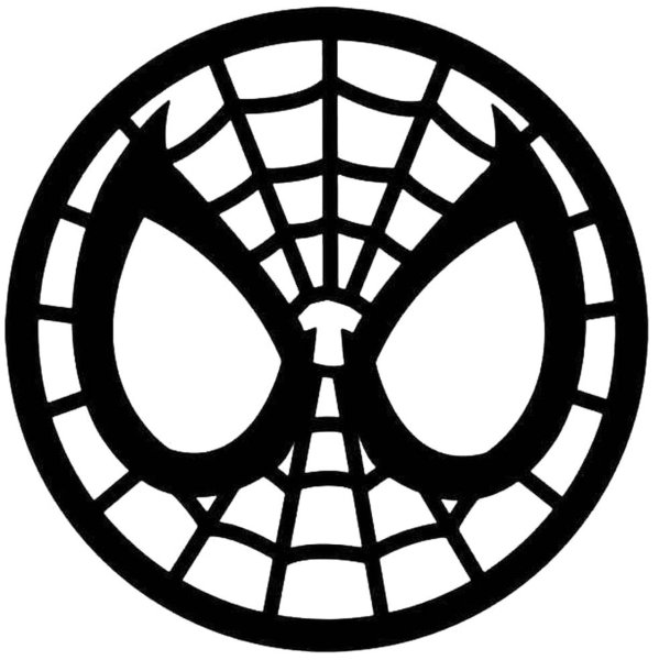 Знак человека паука раскраска