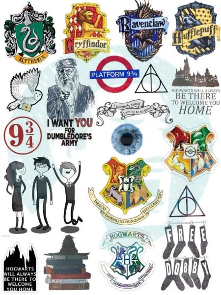 Наклейки из фильма Гарри Поттер