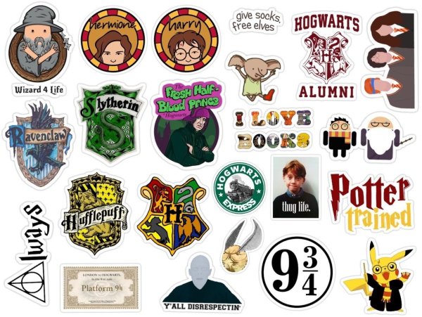 Наклейки Стикеры Гарри Поттер