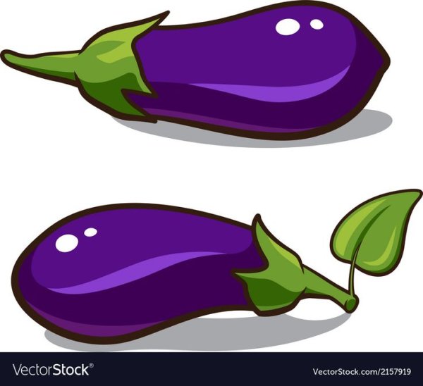 Аппликация баклажан