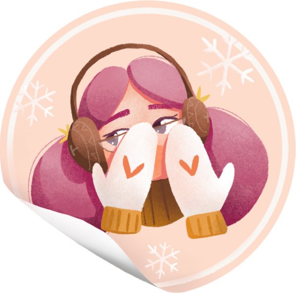 Стикерс ванилька