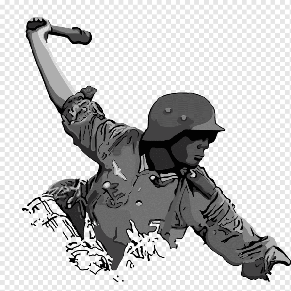 Фашист на белом фоне