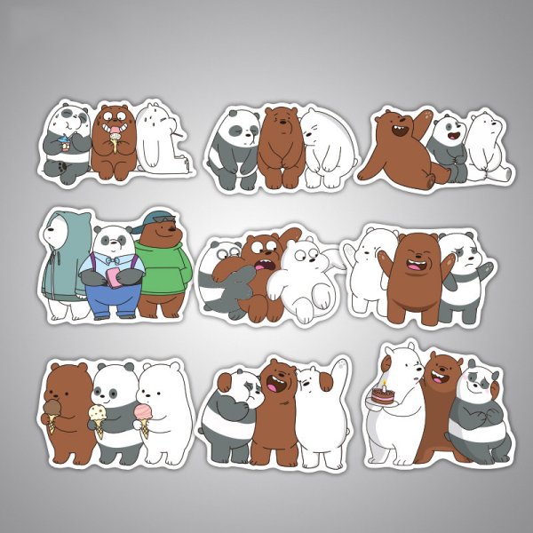 We bare Bears наклейки