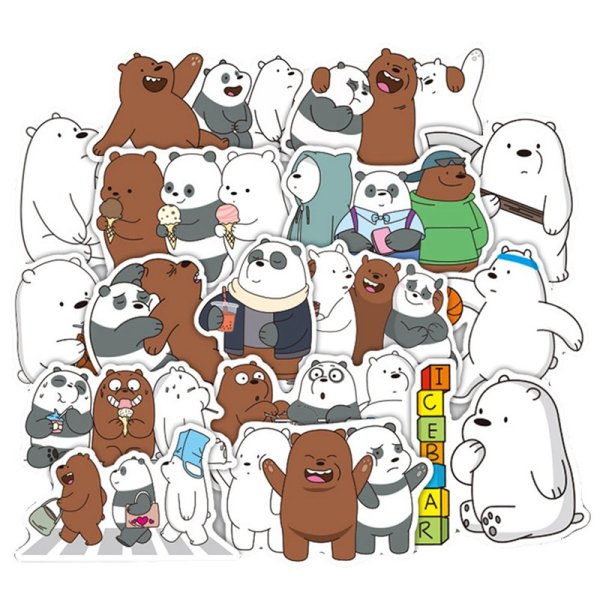 We bare Bears наклейки