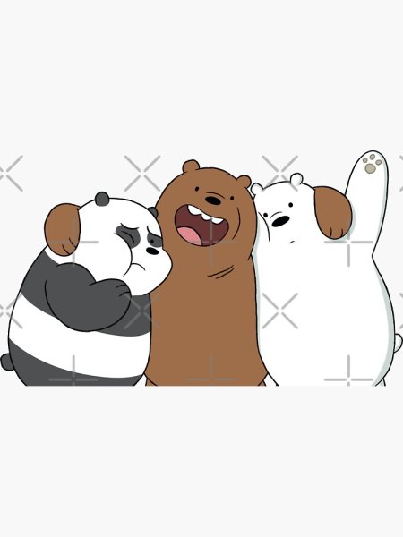 We bare Bears наклейки