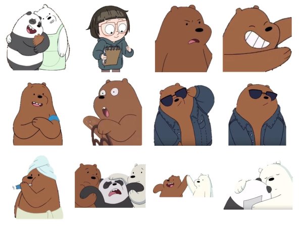 Наклейки вся правда о медведях