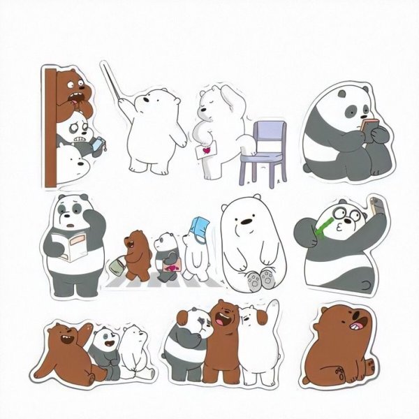 Наклейки вся правда о медведях