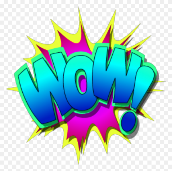 Надпись вау