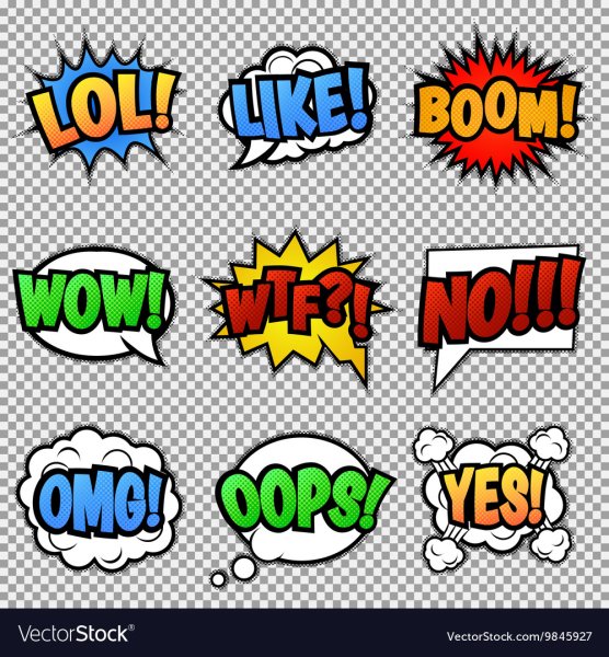 Стикеры поп арт омг