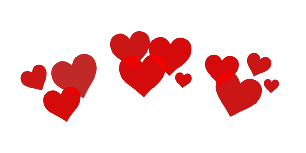 Летающие сердечки