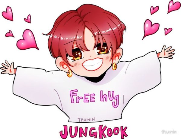 Стикеры БТС для распечатки Чонгук