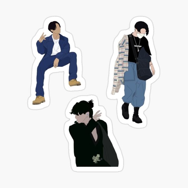 BTS Чонгук наклейки
