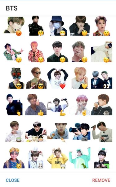 Наклейки с БТС много