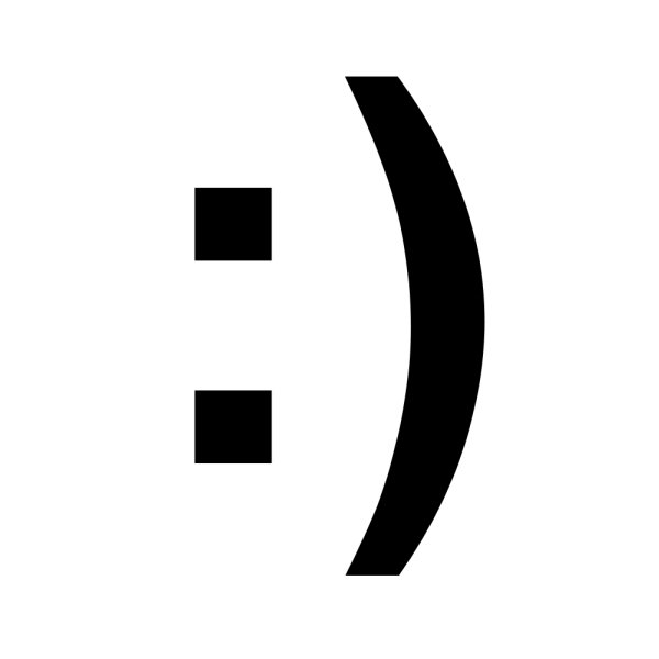 Смайлик из скобки