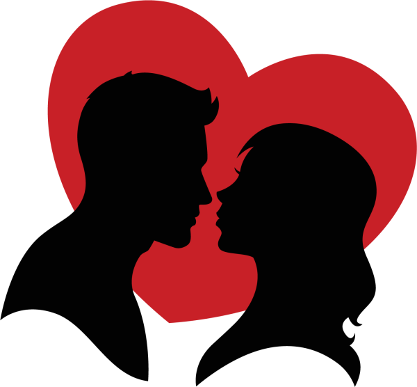 Силуэт мужчины и женщины