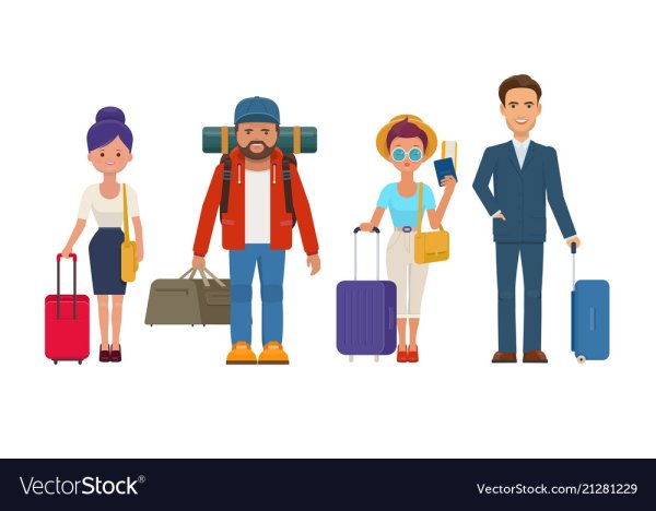 Человек с чемоданом вектор