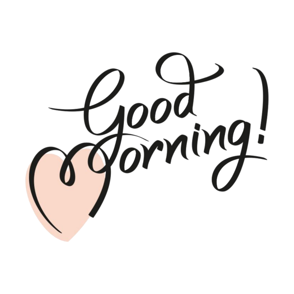 Доброе утро надпись