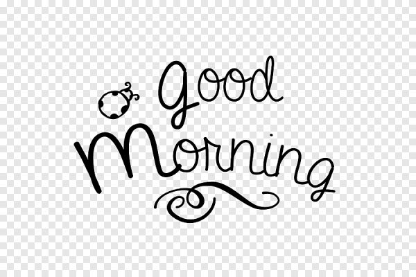 Good morning надпись