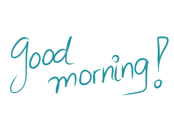 Доброе утро на прозрачном фоне