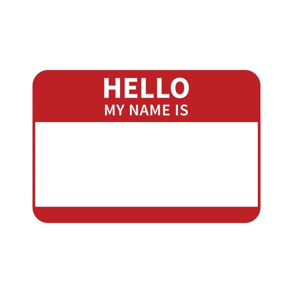 Карточки hello my name is