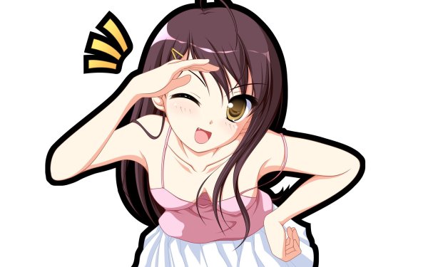 Аниме девочка подмигивает