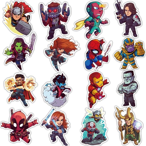 Наклейки с супергероями